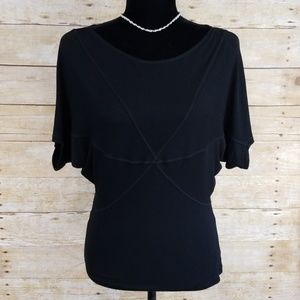 Anthropologie Bordeaux Batwing Top